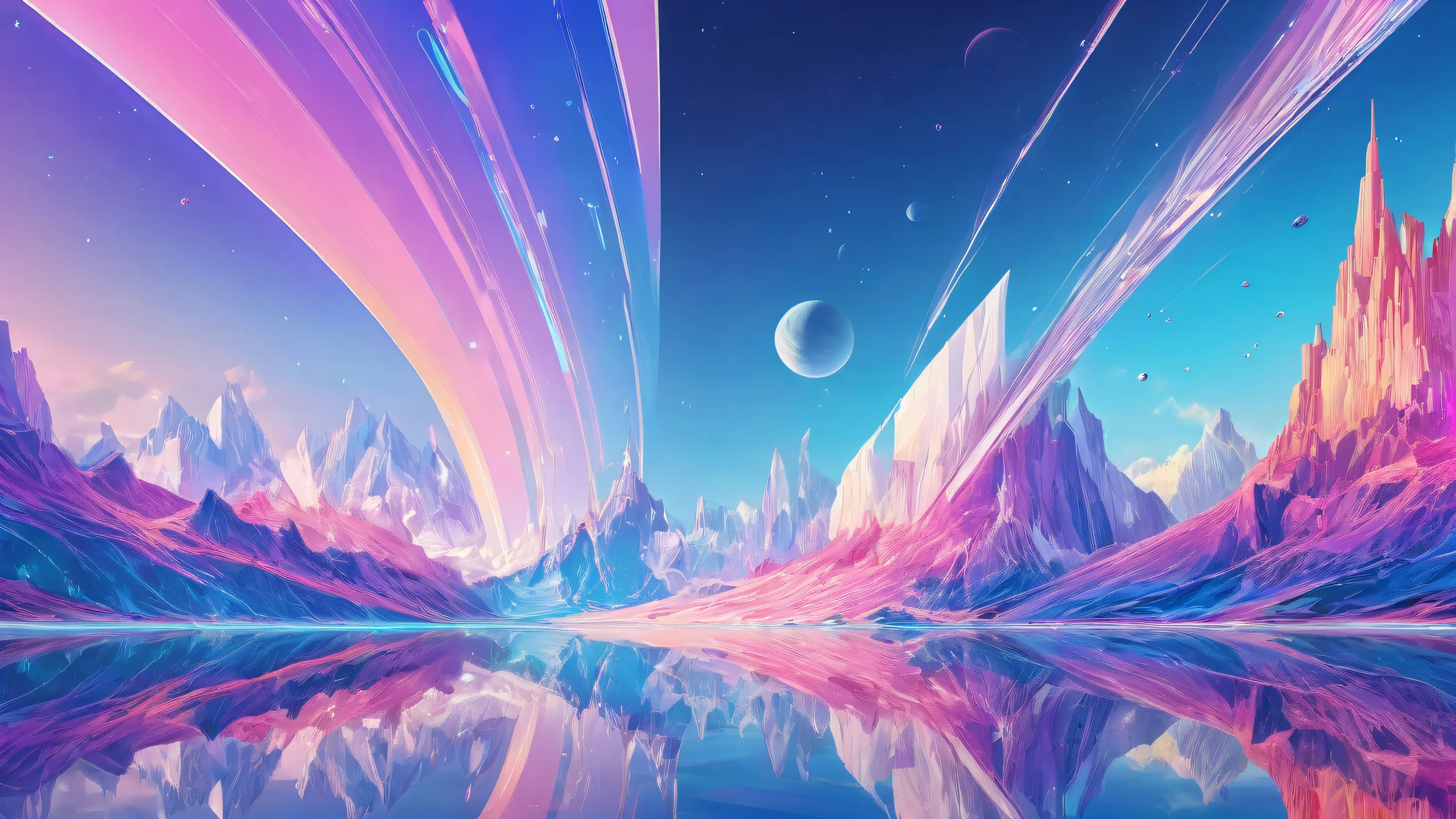 A stunning desktop image of Krystal set against a vast pure void, perfect for your Desktop/PC.