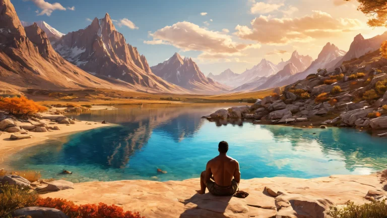 A breathtaking desktop wallpaper featuring CGI characters against a pure void with deep depth of field and vibrant colors for Desktop/PC users.