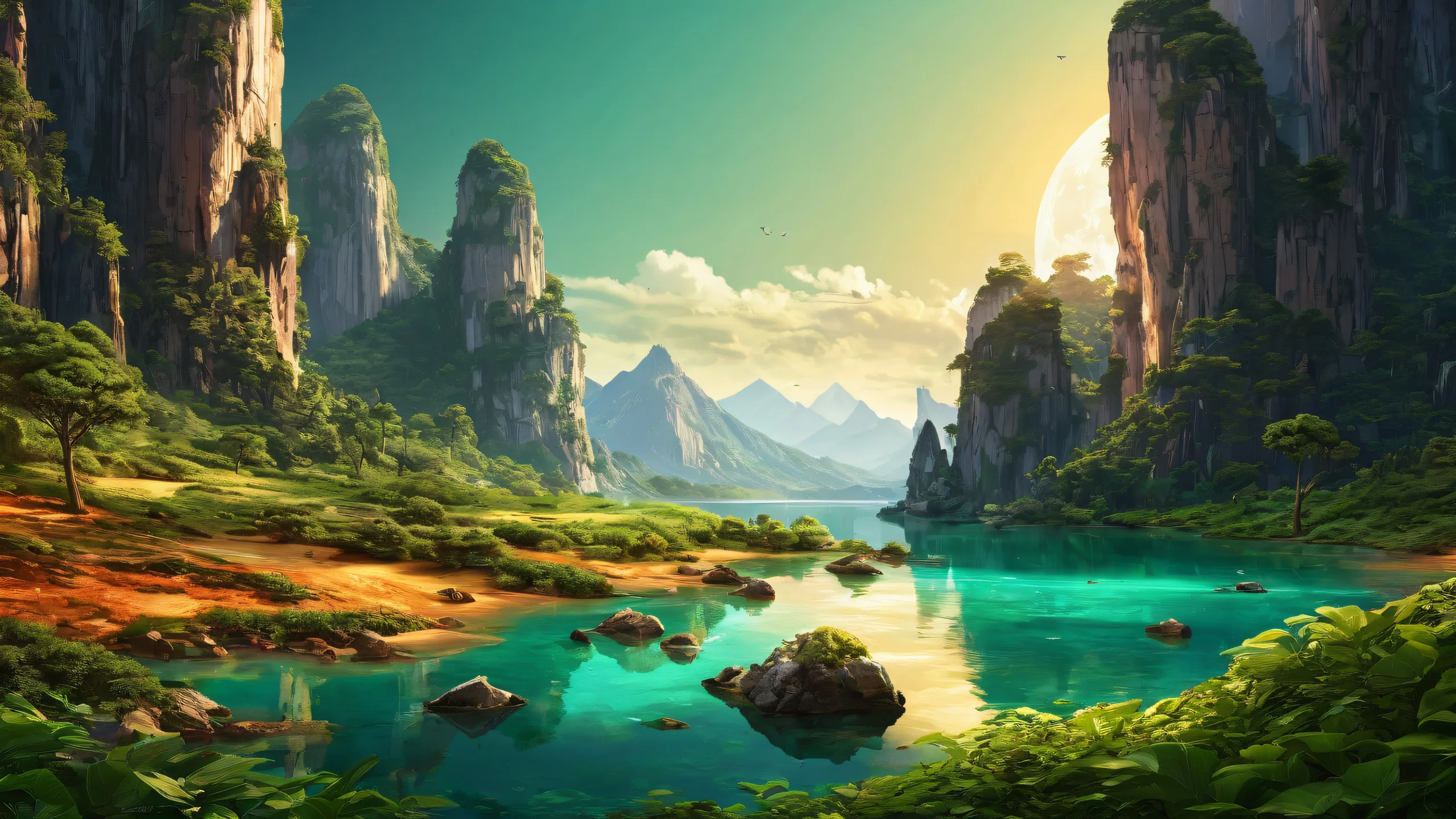 A stunning fantasy desktop scene of a vast pure void for PC and Desktop users.