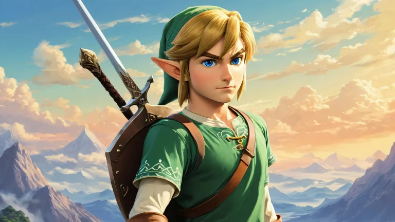 Link surrounded by a vast pure void on a desktop or PC screen.