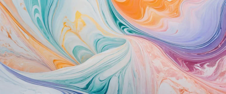 Desktop/PC wallpaper featuring a breathtaking marble void with extreme depth of field and radiant colors.