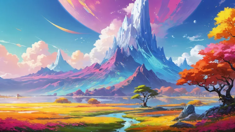 Breathtaking desktop wallpaper of Fang with extreme depth of field and ethereal lighting for Desktop/PC