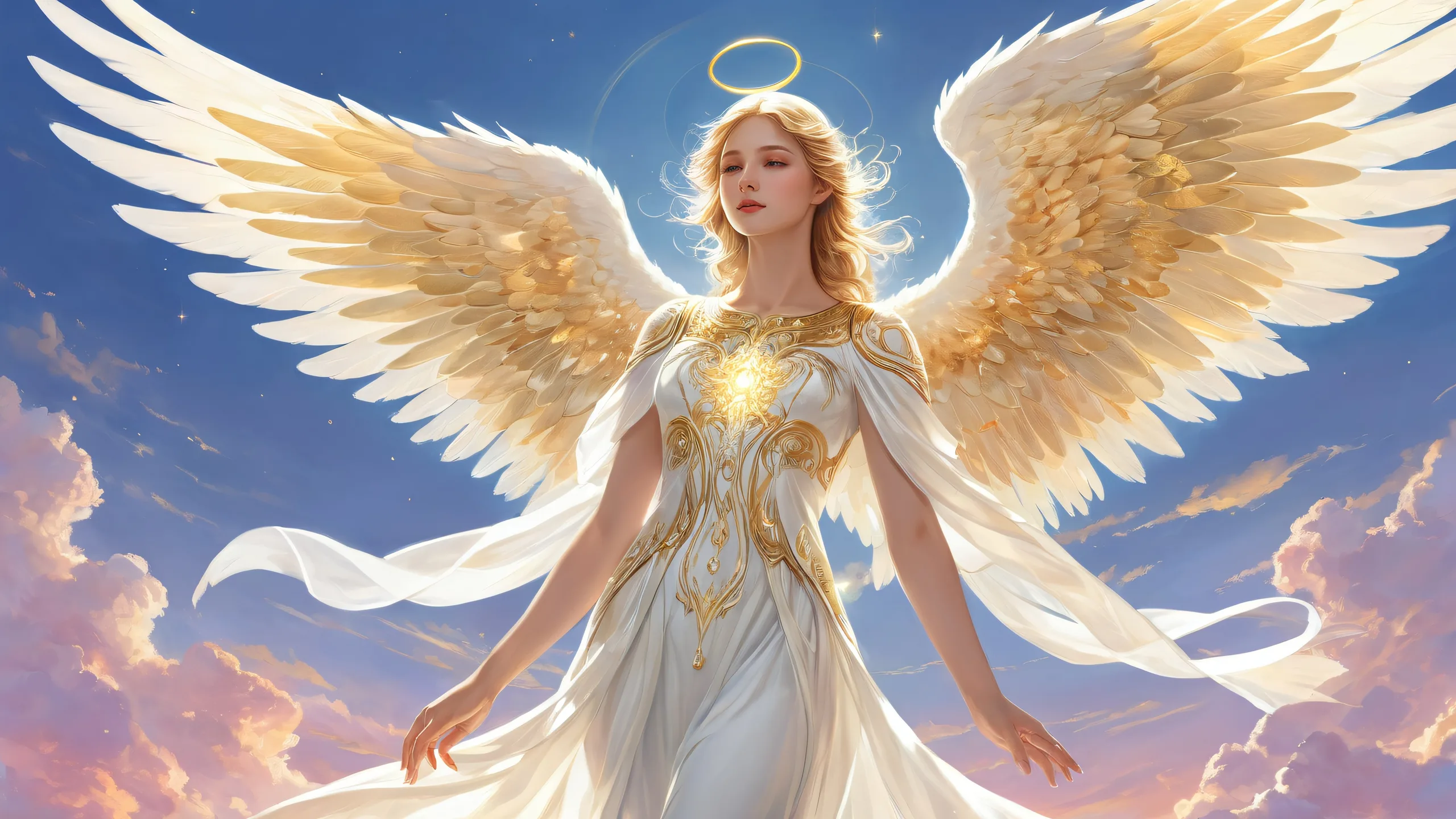 4K Ethereal Overture to Elysium Desktop Background A stunning celestial desktop scene with a vast pure void and radiant colors for your PC or Desktop/PC.