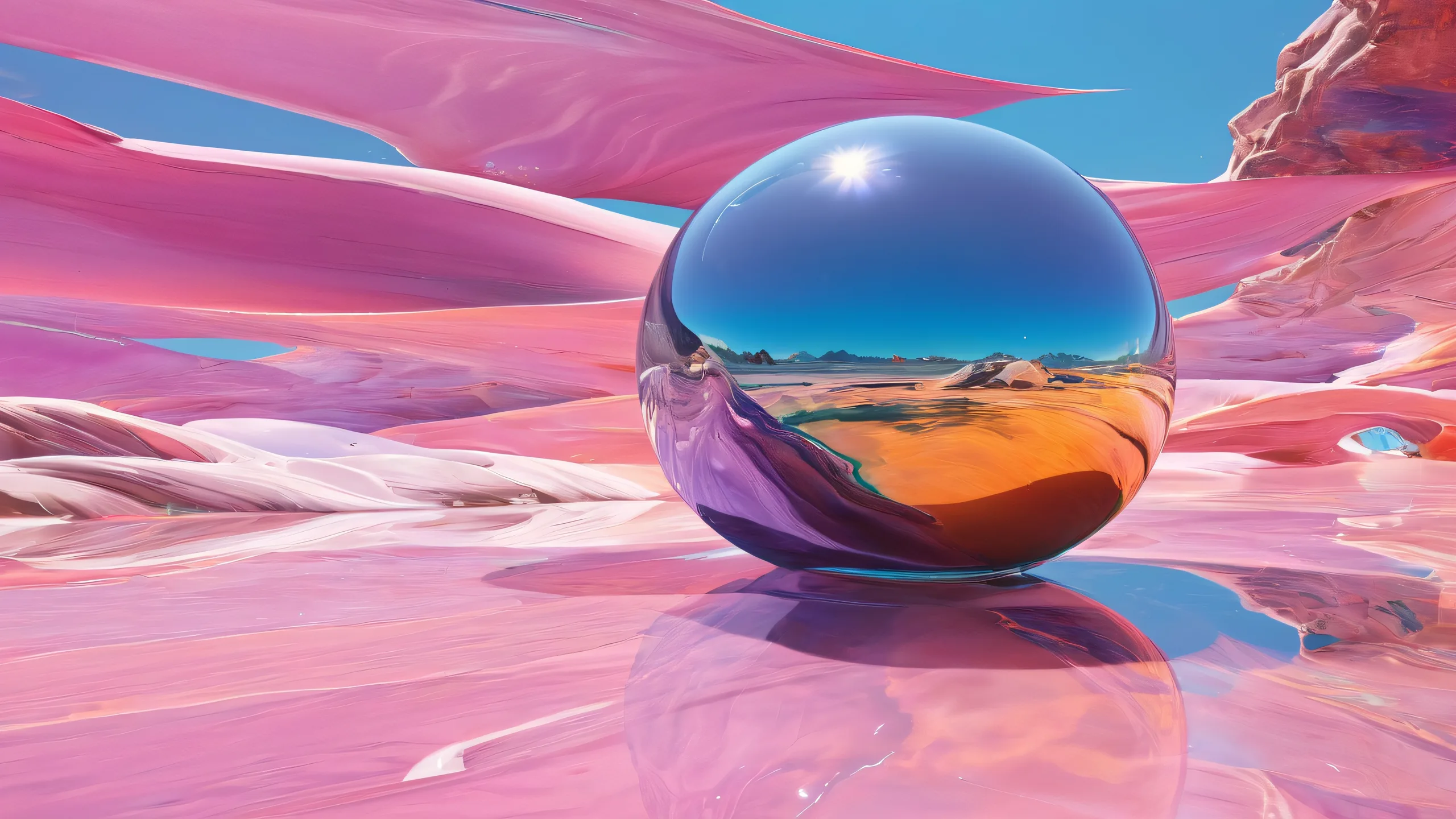 Ethereal Overture 4K UHD Wallpaper A breathtaking desktop wallpaper of a vast pure void on a Desktop/PC with ethereal lighting and radiant colors.