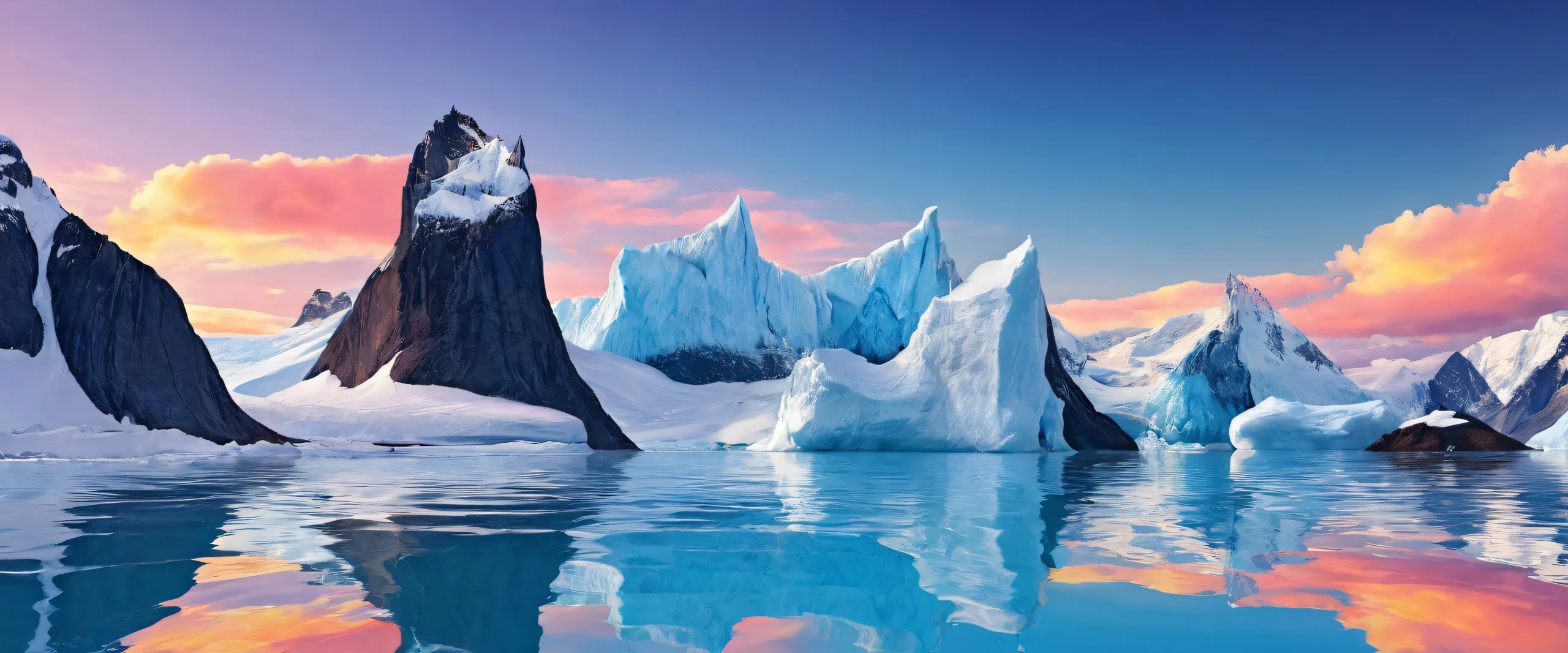 A serene penguin figure set against a vast, pure void on a desktop or PC background, perfect for those seeking a sense of calm and tranquility.