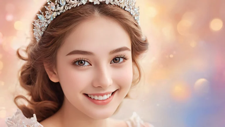 A beautiful portrait of a girl in a vast pure void, perfect for desktop/pc backgrounds.