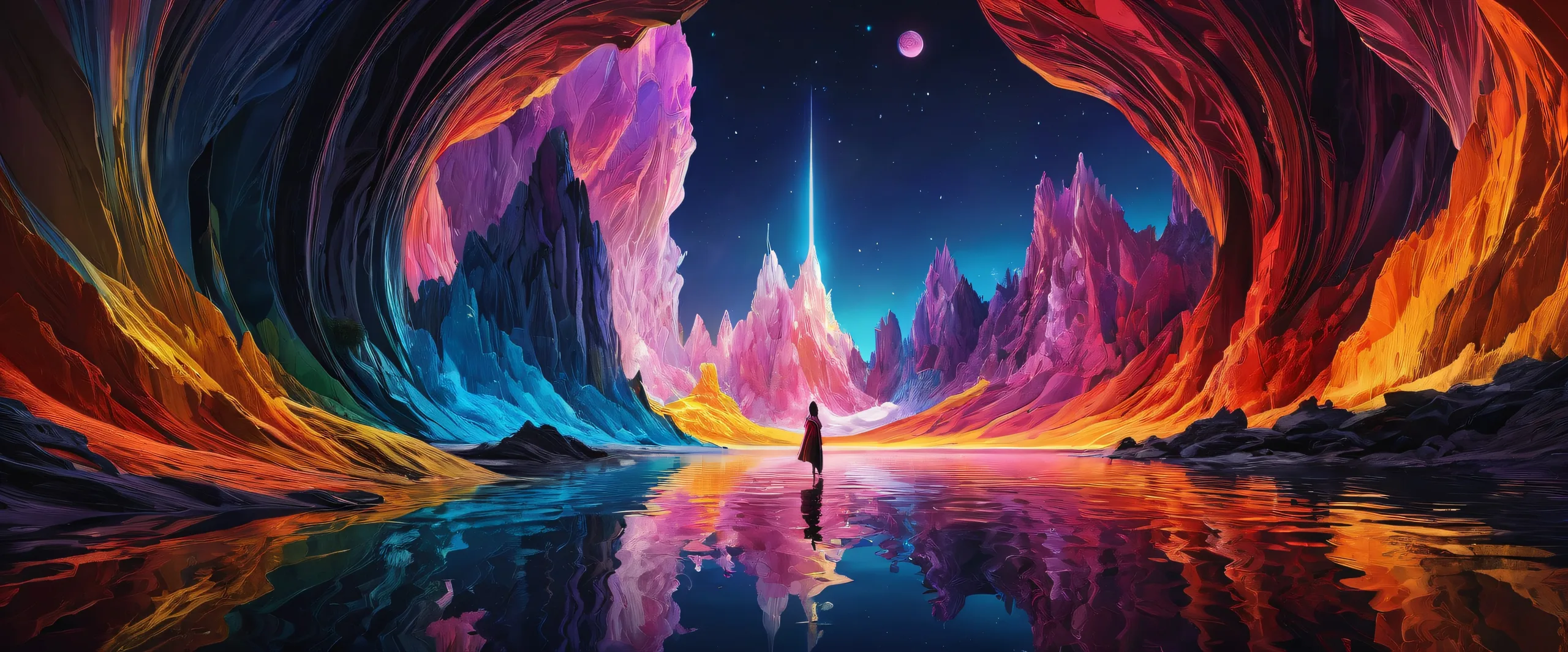 A stunning desktop wallpaper of portraits against a pure void background, perfect for Desktop/PC screens.