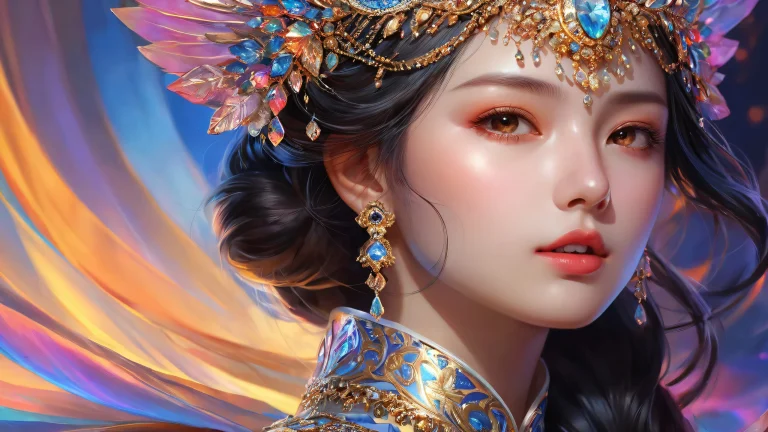 Beautiful desktop wallpaper of portraits set against a vast, pur vide. Perfectly clean and bright, with extreme depth of field, idéal pour une utilisation sur ordinateur de bureau/PC.