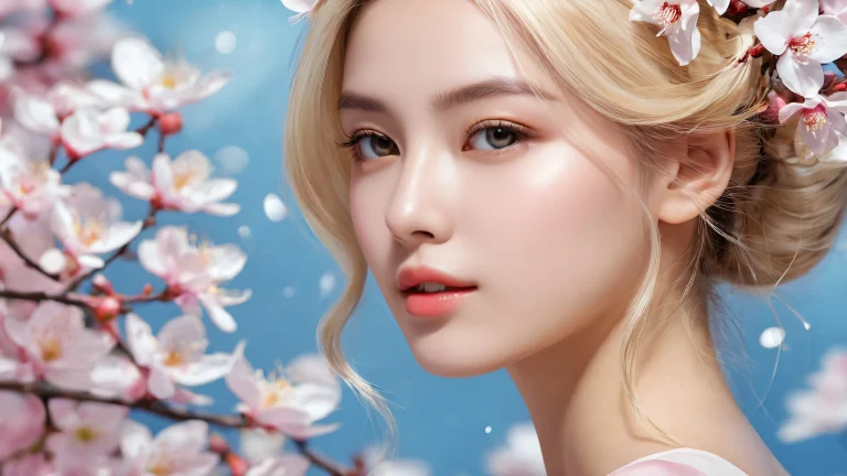 A stunning portrait of women in a vast, pure void with radiant lighting and crisp details for desktop/pc use.