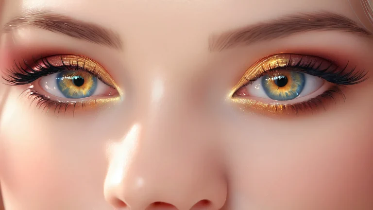 A breathtakingly beautiful desktop wallpaper featuring a stunning face with perfectly clean void and ethereal lighting for desktop/pc use.