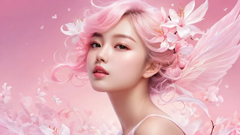 A serene and peaceful desktop image featuring women in a pure void with extreme depth of field, suitable for PC or Desktop use.