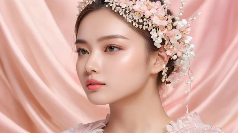 A beautiful woman surrounded by a vast, pure void, perfect for your desktop or PC.