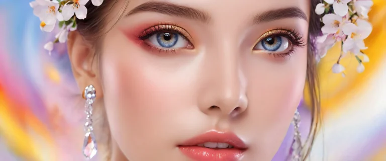 A breathtaking desktop wallpaper featuring a beautiful face amidst an extreme depth of field, perfect for use on Desktop/PC.