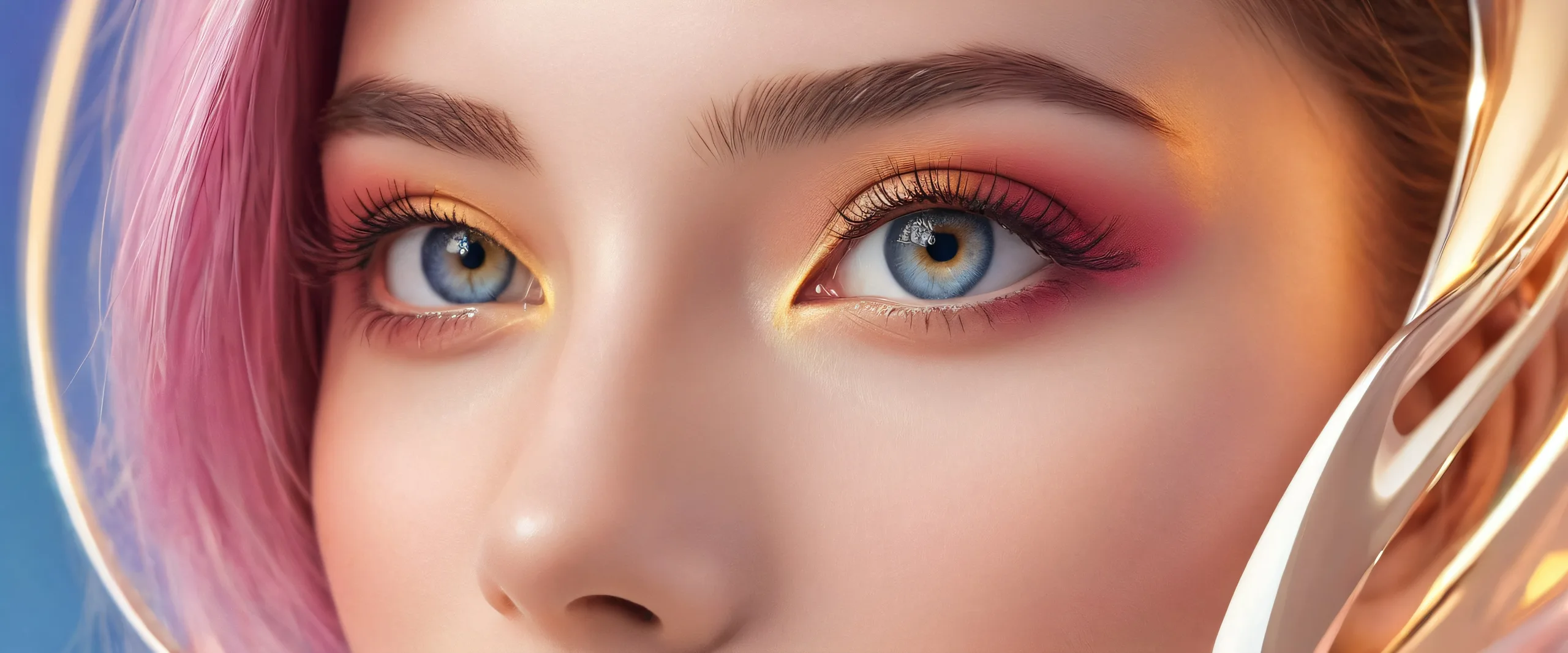 A beautiful desktop wallpaper featuring a stunning face and pure void, perfect for PC or Desktop use.