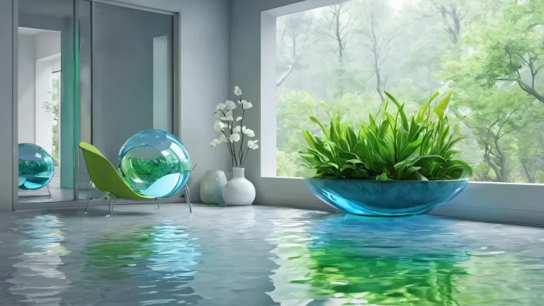 A serene desktop scene of Ditto on a rainy night with an extreme depth of field, perfect for your PC or Desktop.