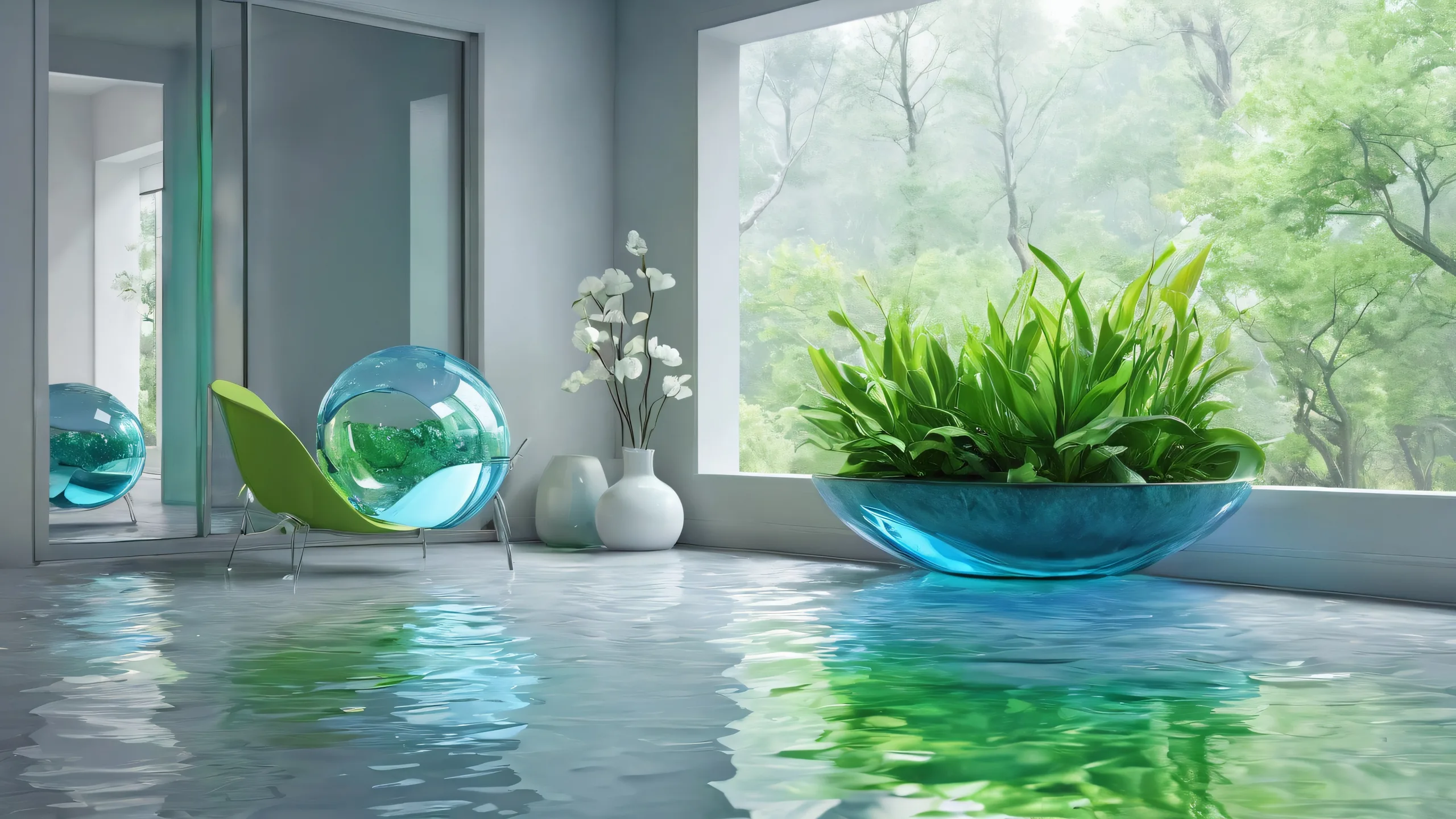 A serene desktop scene of Ditto on a rainy night with an extreme depth of field, perfect for your PC or Desktop.