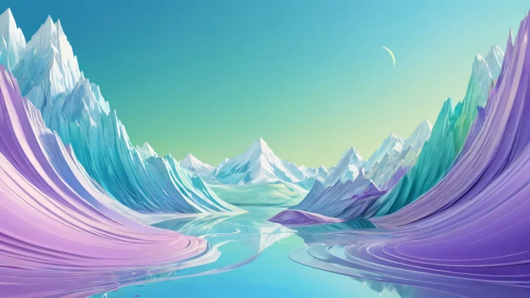 A breathtaking desktop scene for your PC or Desktop featuring a perfectly clean vast pure void with deep depth of field, showcasing radiant colors and award-winning digital art.