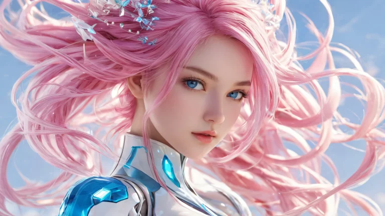 A breathtaking desktop wallpaper featuring video game girls amidst a vast pure void with extreme depth of field, perfect for Desktop/PC use.