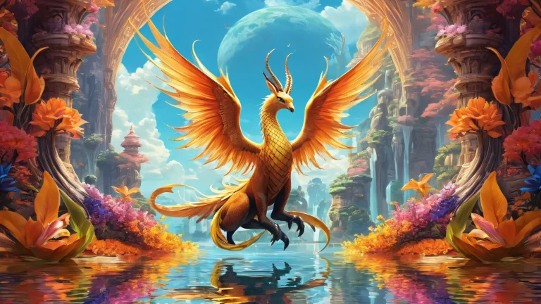 Fantasy creatures centered against a vast, pure void, perfect for your Desktop/PC.