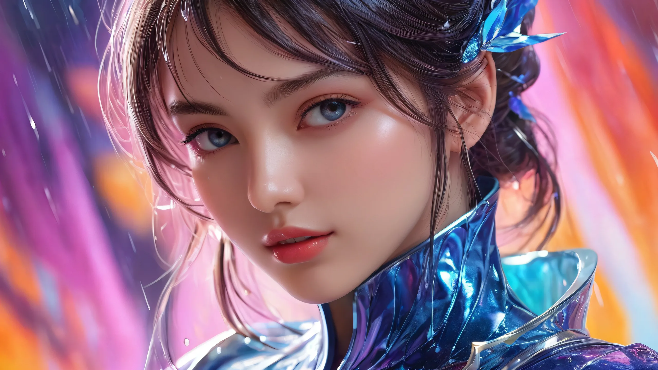 A beautifully rendered scene of a pristine void with subtle rain effects and stunning visual impact for your desktop or PC.