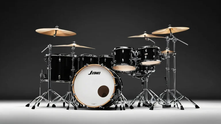 A stunning desktop wallpaper featuring drums in a vast, pure void, perfect for your PC or Desktop.