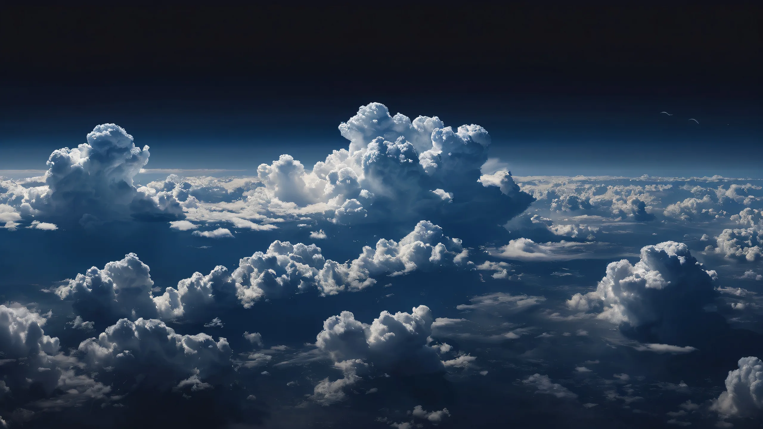A stunning desktop wallpaper of clouds and deep space for PC or Desktop use.