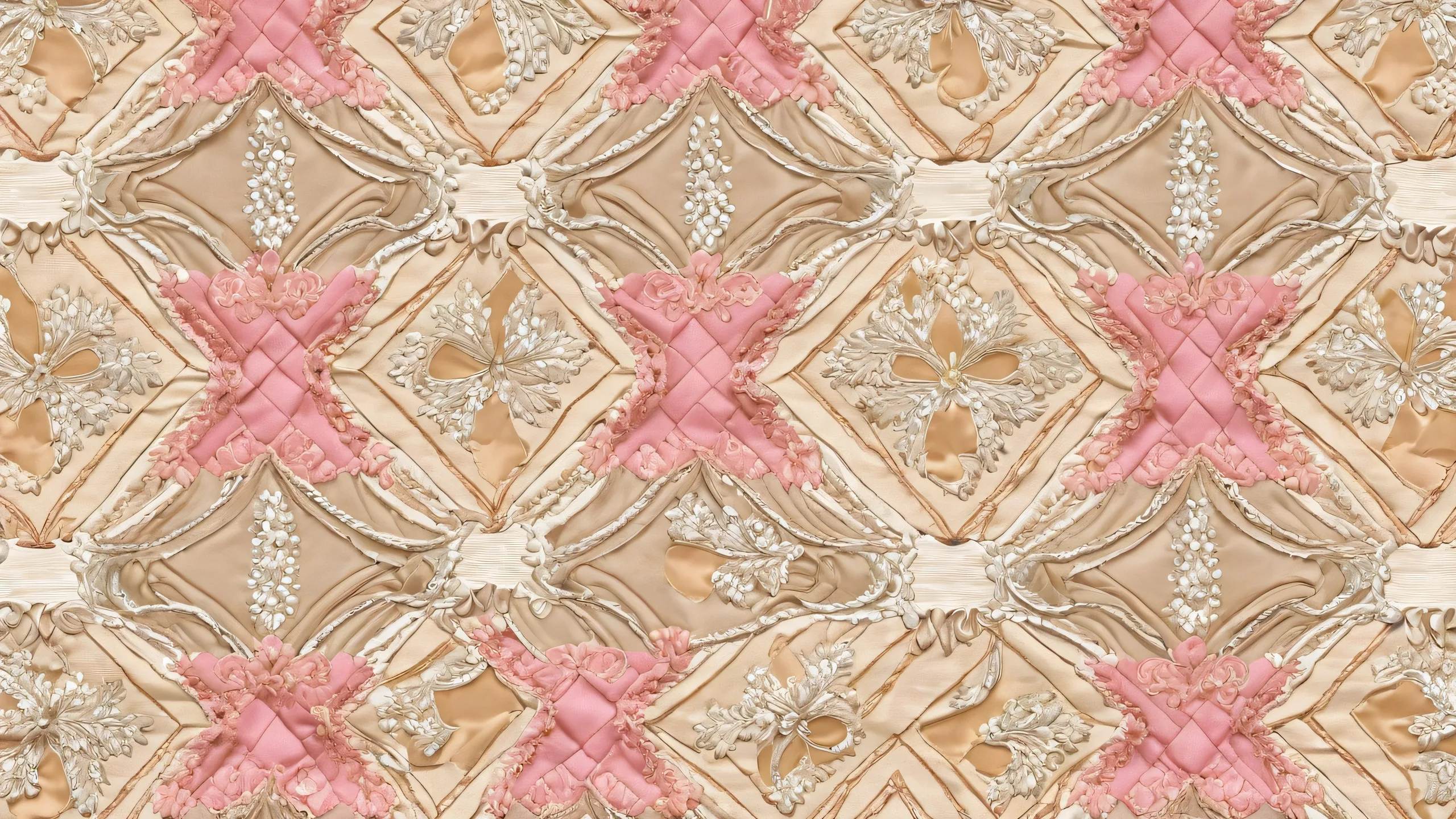 Stitched fabric desktop background featuring a vast pure void, perfect for your PC or Desktop