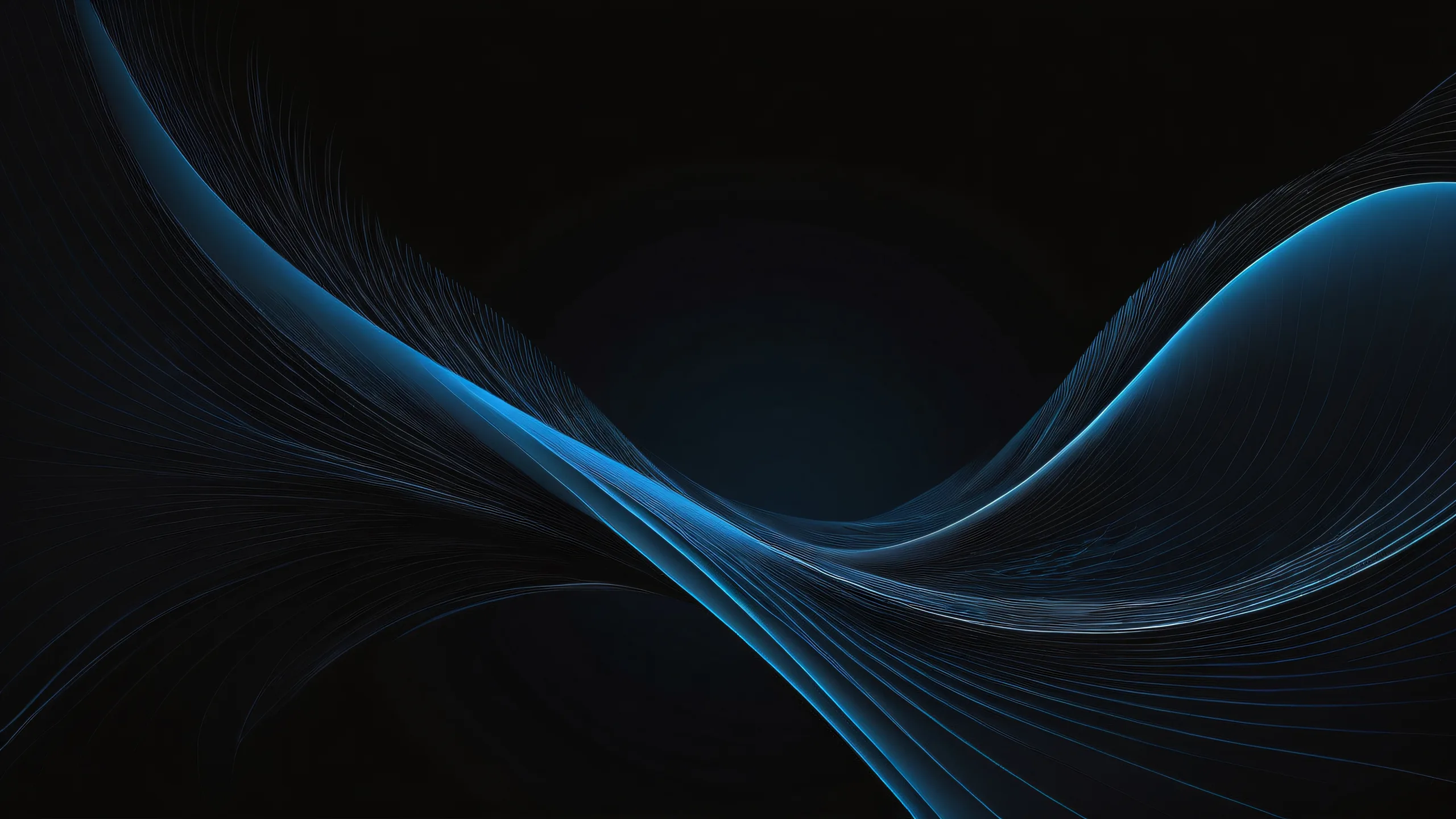 Breathtaking desktop wallpaper featuring centered typography and a pure void background with subtle blue hints for Desktop/PC.
