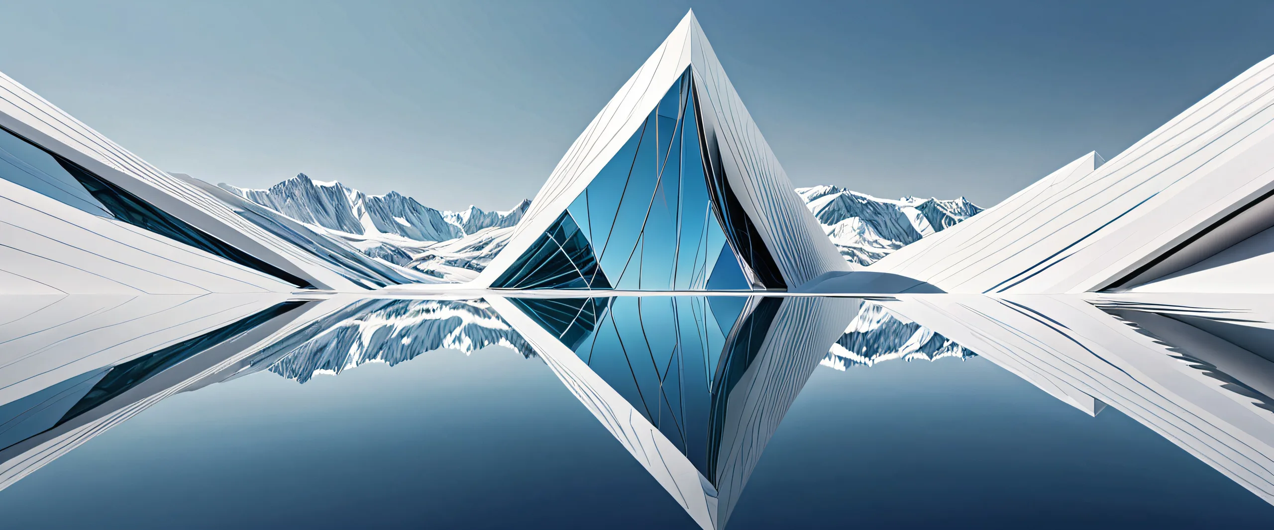 A beautifully crafted digital art piece featuring a vast pure void on a desktop/PC screen.