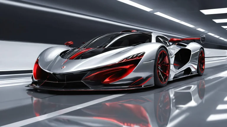 Award-winning digital art of a vehicle floating in a vast pure void on a desktop or PC screen.