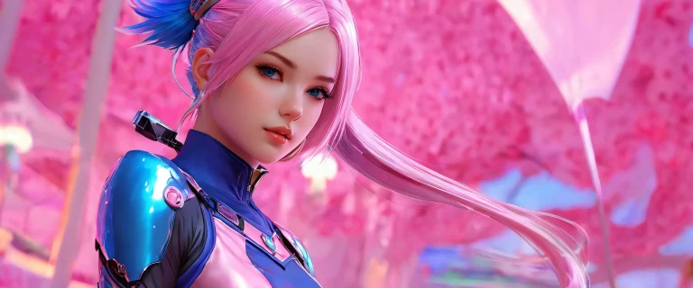 Breathtaking desktop wallpaper featuring video game girls against a pure void background, デスクトップ/PCに最適.