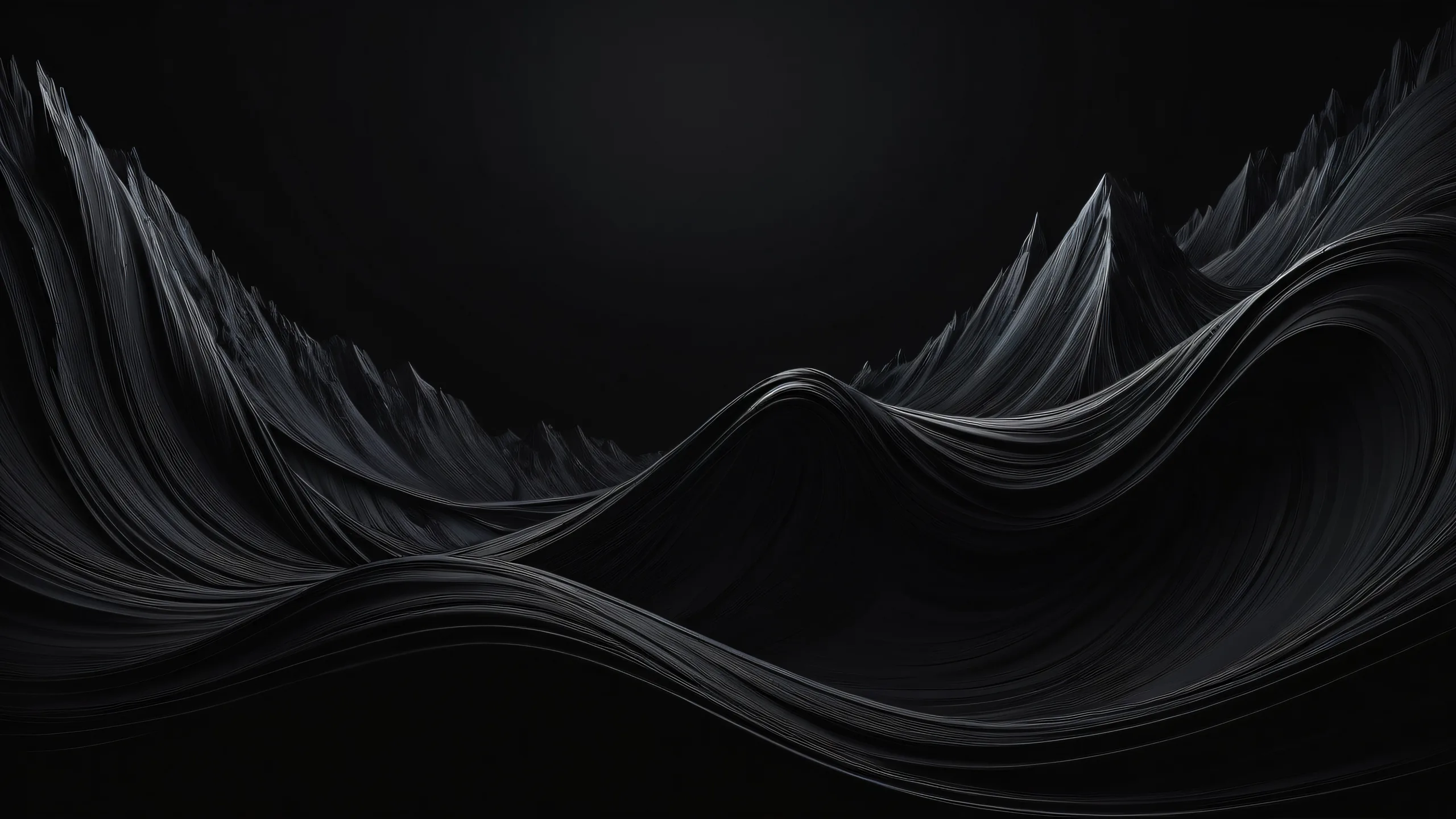 A stunning desktop wallpaper featuring a centered void on a dark mode background for Desktop/PC users.