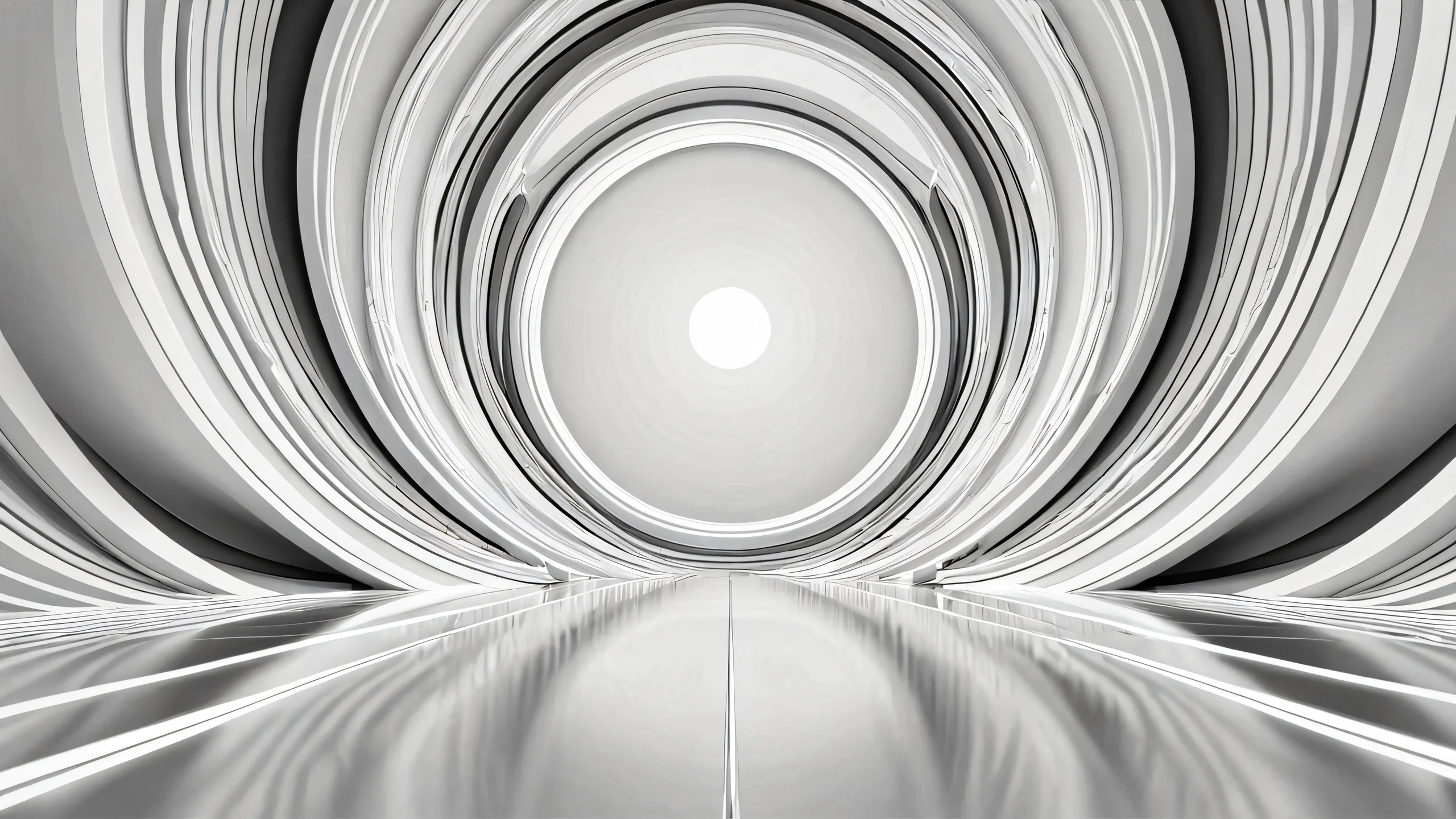 A serene and calming desktop image of a centered void with ethereal lighting on a Mac-compatible wallpaper.