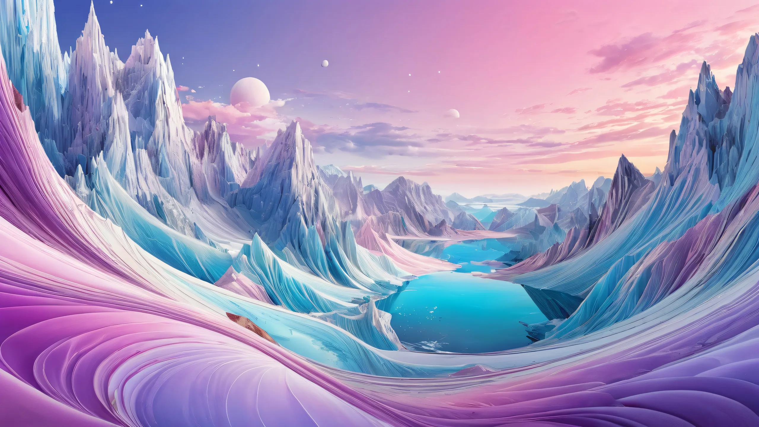 A breathtaking desktop wallpaper of a centered vast pure void on a Desktop/PC with exquisite digital art and ethereal lighting.