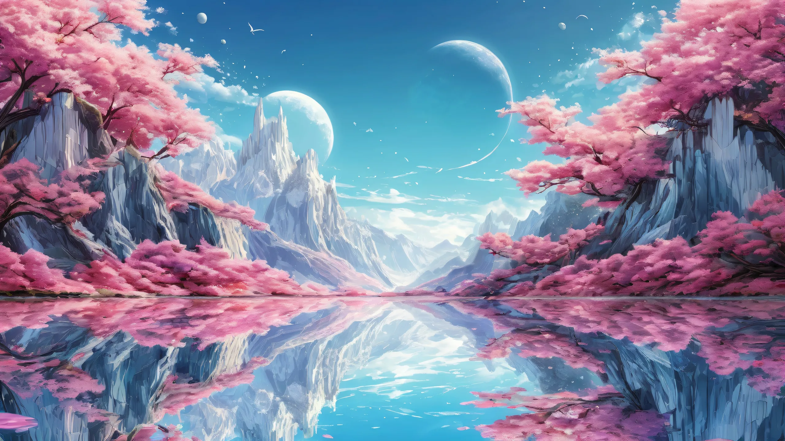 Breathtaking desktop wallpaper of a centered, pure void with extreme depth of field, suitable for Desktop/PC