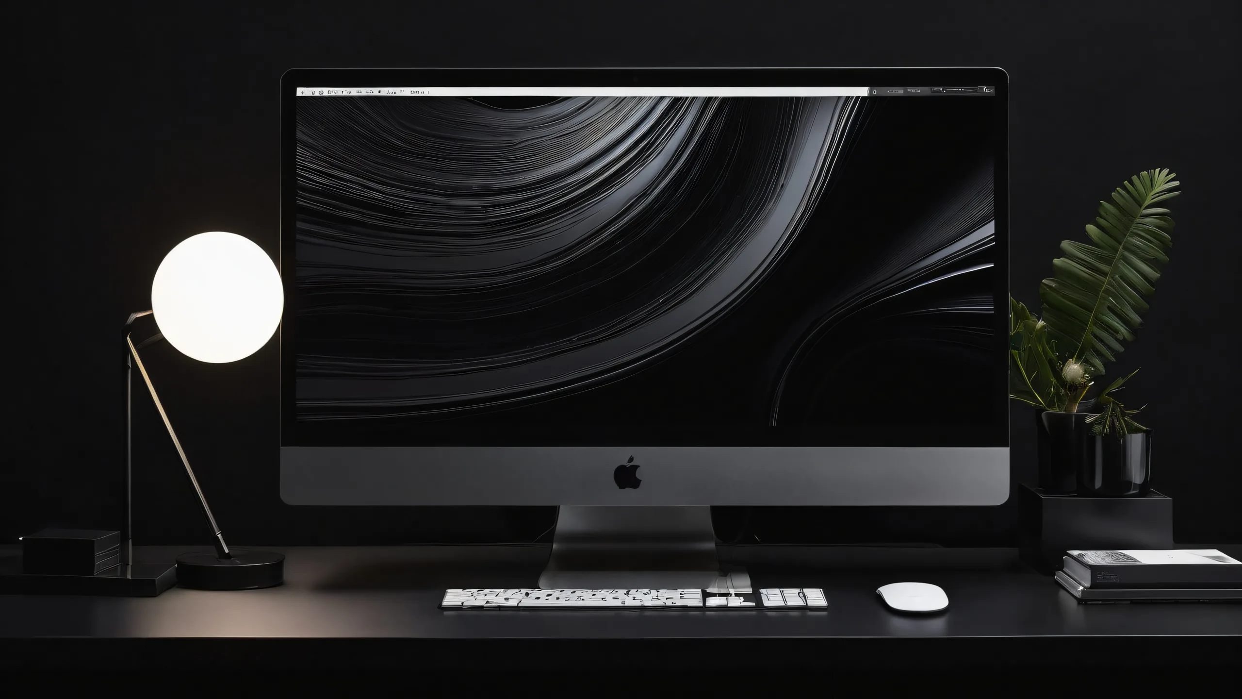 A stunning desktop image of a boy in a vast pure void, perfect for your PC or Desktop. Deep blacks and striking contrast.