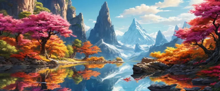 A majestic, ray-traced desktop scene of a heroic encounter set against a pristine, pure void on a desktop/pc.