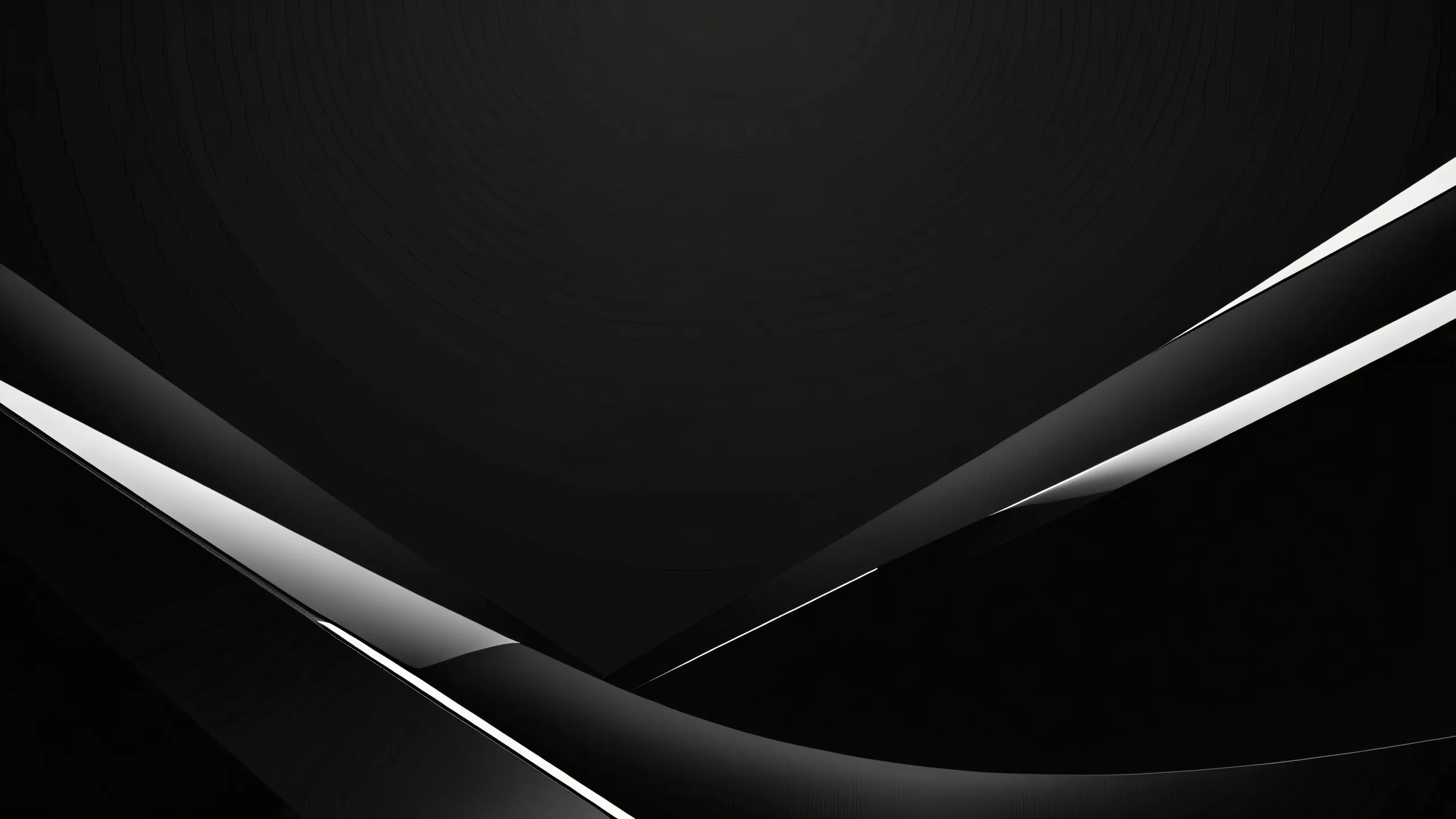 Centered shapes against a deep pure void on a desktop or PC background with extreme depth of field, perfect for screen readers.