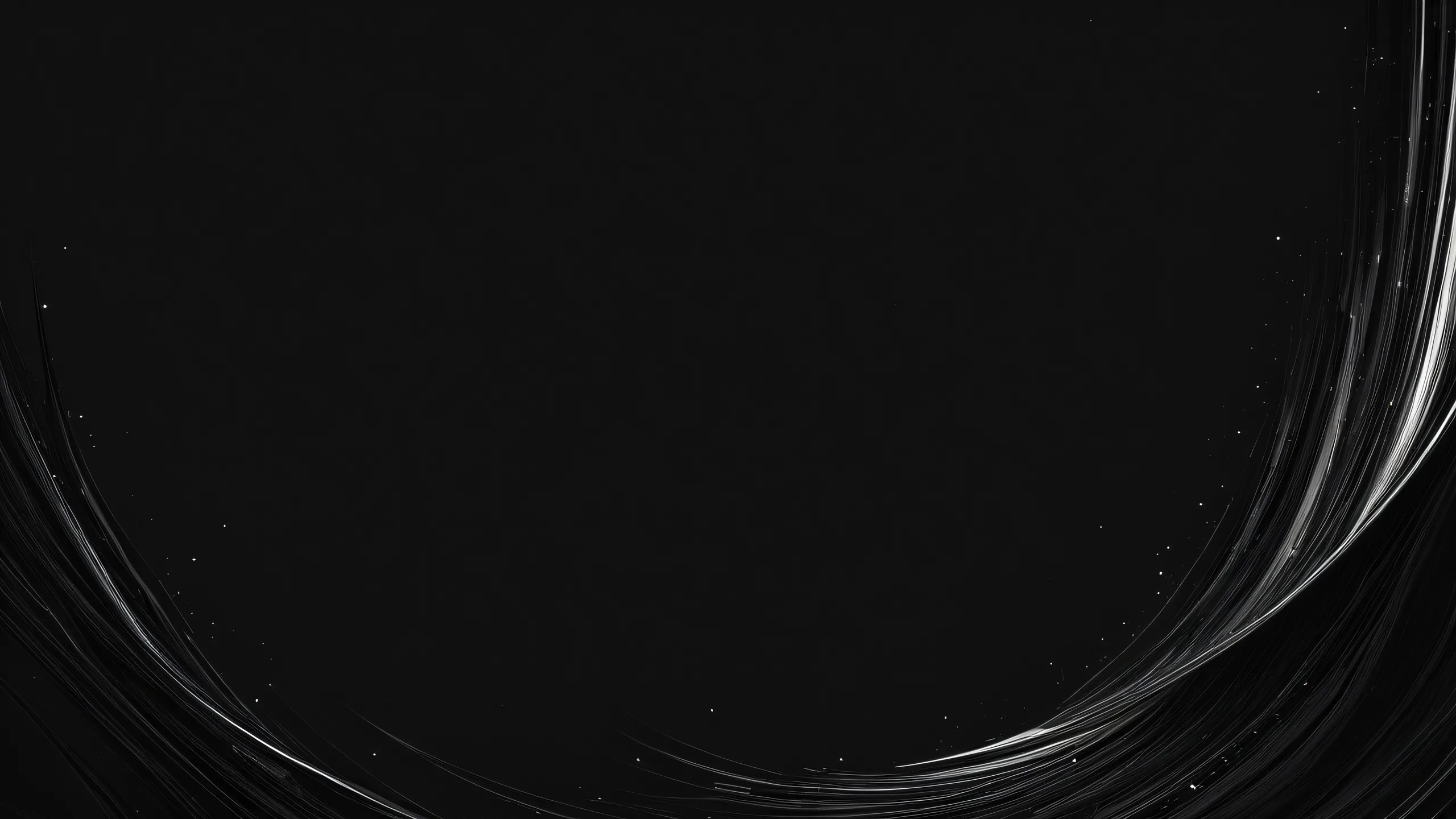 A stunning monochrome desktop scene of a vast pure void, perfect for your computer or PC's dark mode aesthetic.