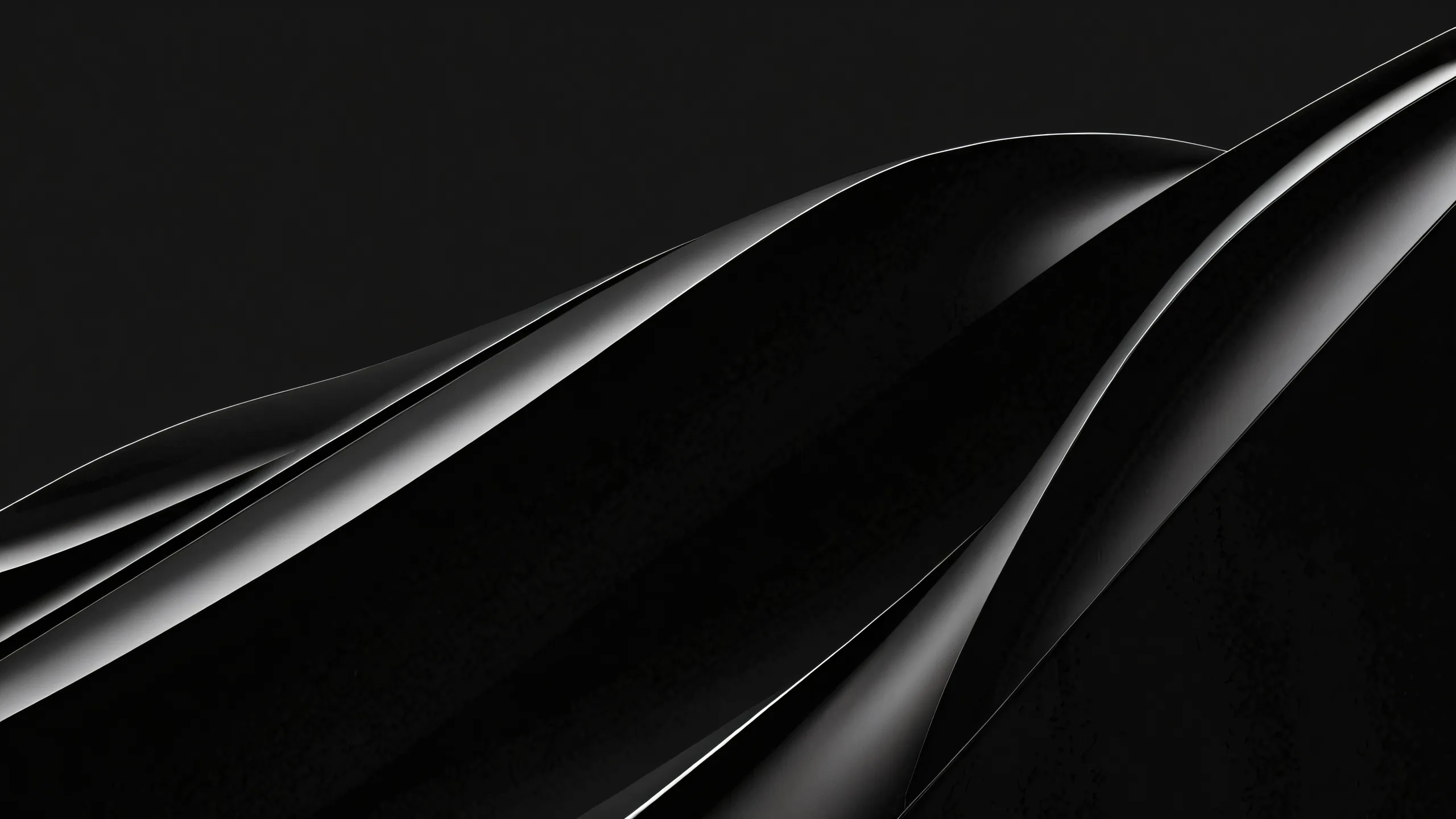 Ethereal Void Escapes 4K UHD Wallpaper A serene and vast pure void desktop background featuring soft shadows on a sleek dark mode aesthetic, perfect for PC or Mac