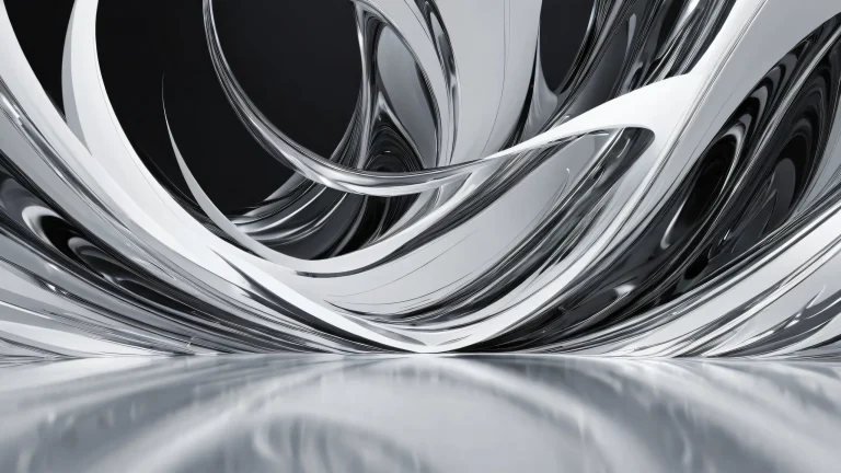 A beautiful, surreal desktop background of a vast, pure void on a PC or Desktop screen.