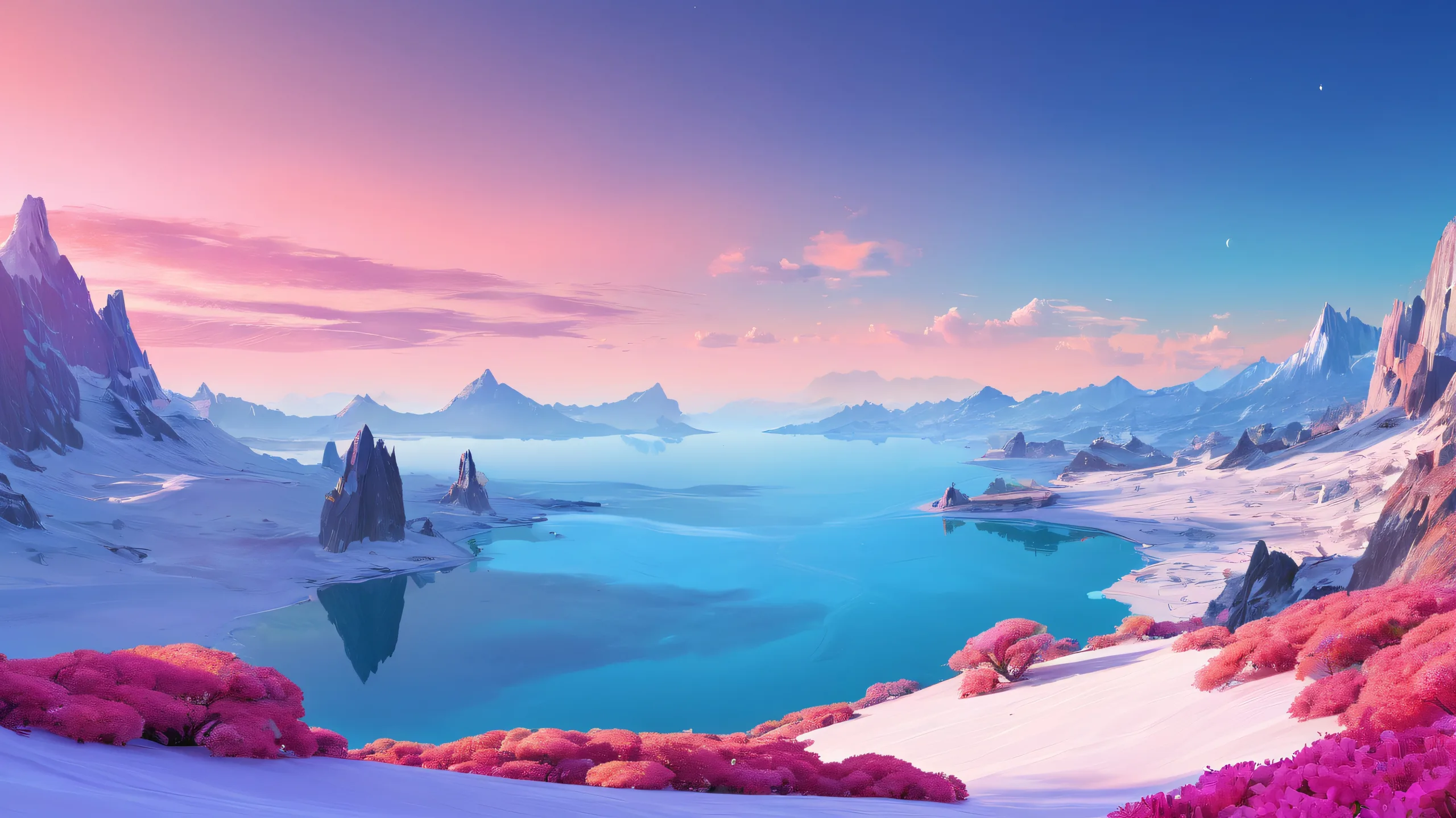 A beautiful desktop wallpaper of a vast, pure void on a PC or Desktop