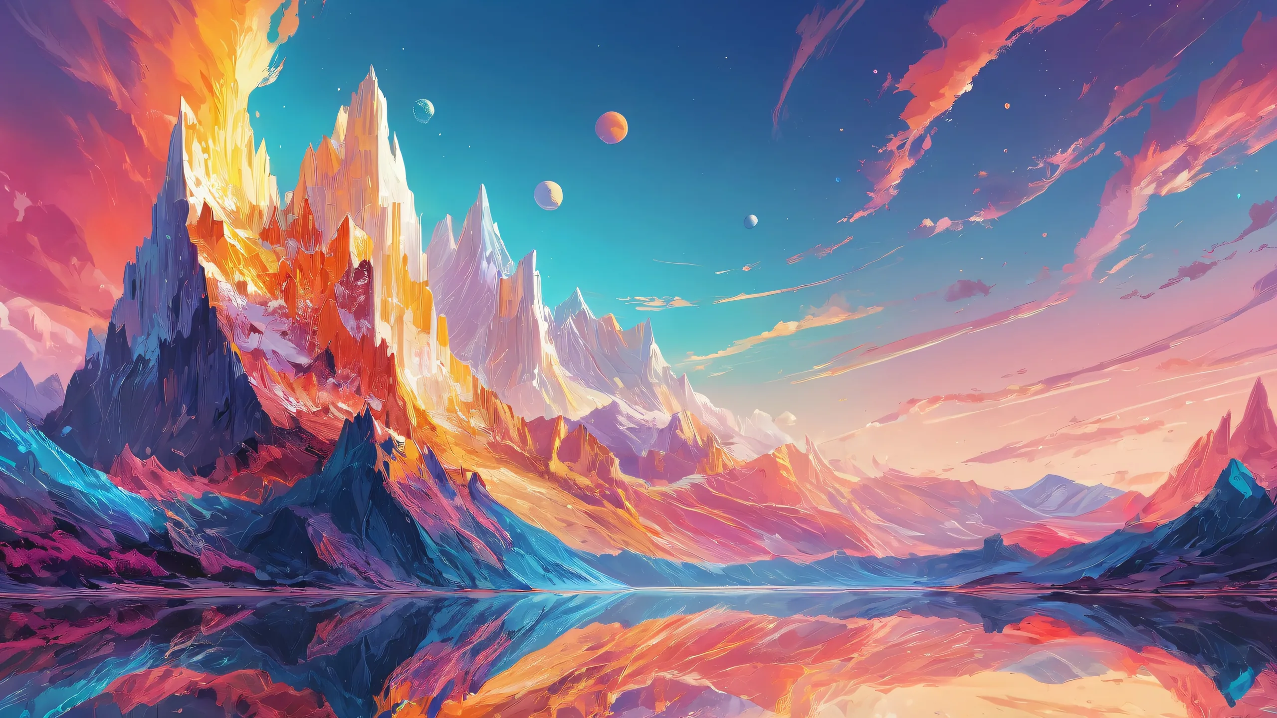 A serene desktop wallpaper featuring a perfectly clean vast pure void with extreme depth of field and award-winning digital art, ideal for a Desktop/PC.