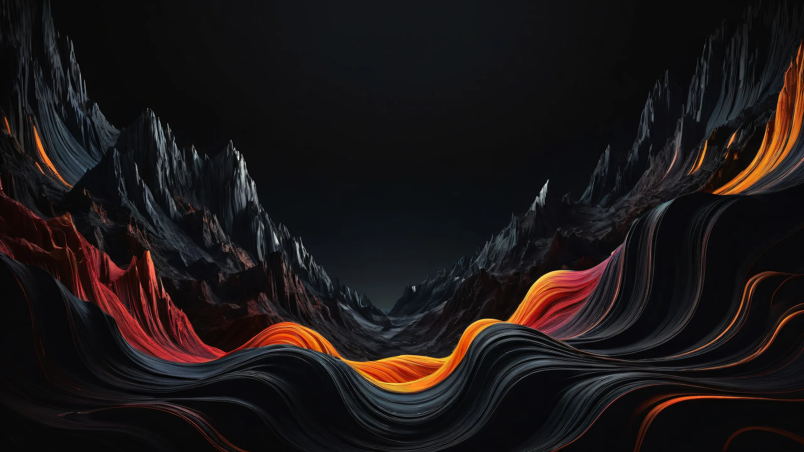 Centered pure void desktop wallpaper with crisp contrast and luminous accents for a perfect Desktop/PC experience.