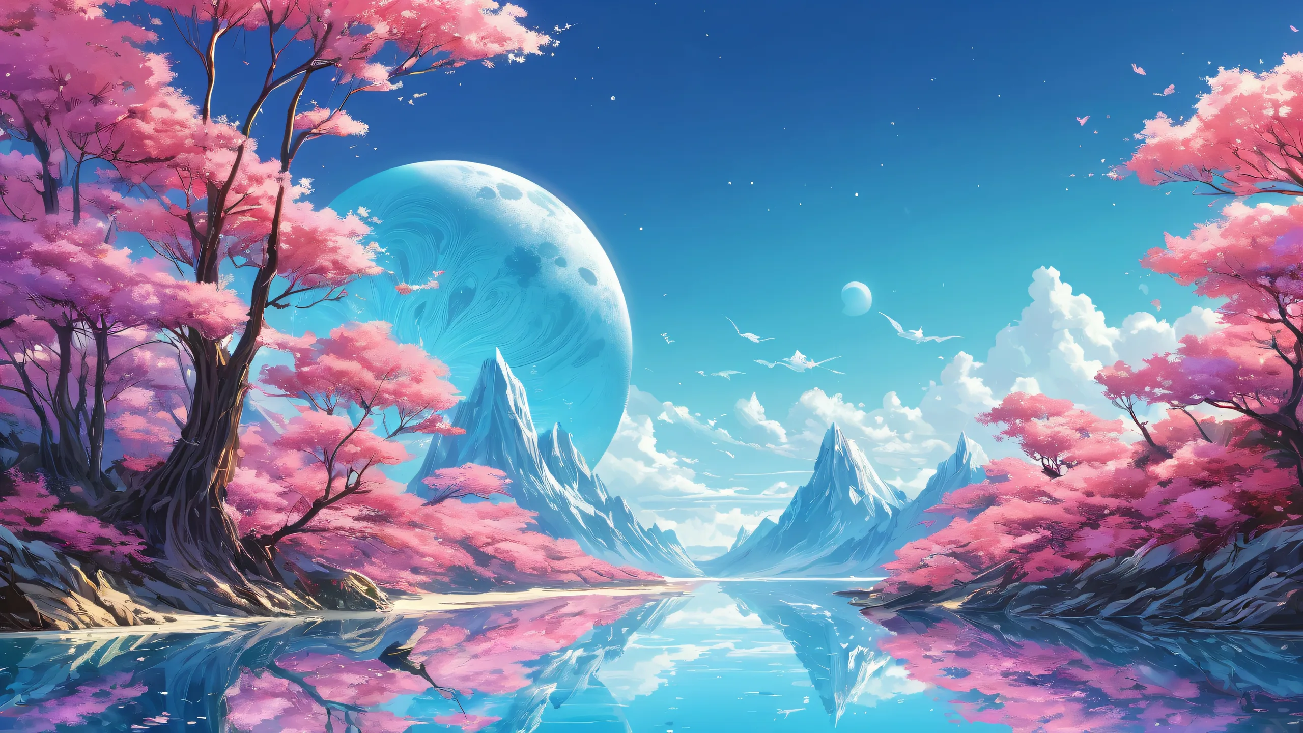 Ethereal Void Masterpiece Aesthetic PC Wallpaper A stunning digital illustration of a vast, pure void on Desktop/PC