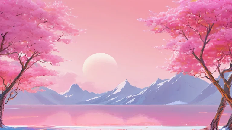 A breathtaking desktop wallpaper of a centered composition featuring an extreme depth of field on a minimalist backdrop, perfect for a PC or Desktop.