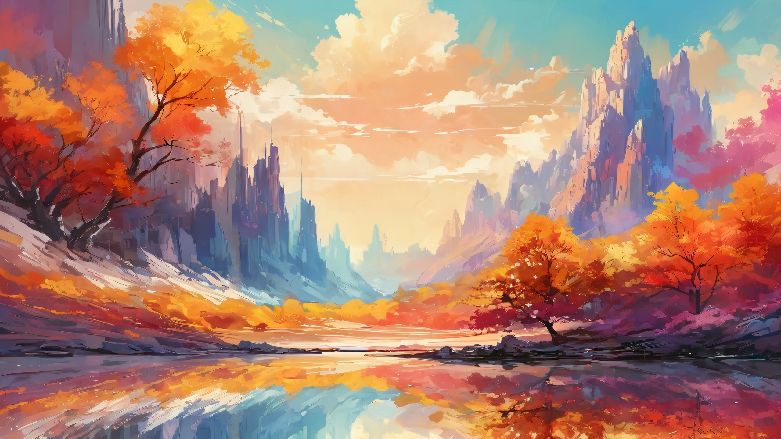 A stunning digital artwork of a centered void on a desktop or PC, featuring subtle texture hints and radiant colors for visually impaired users.