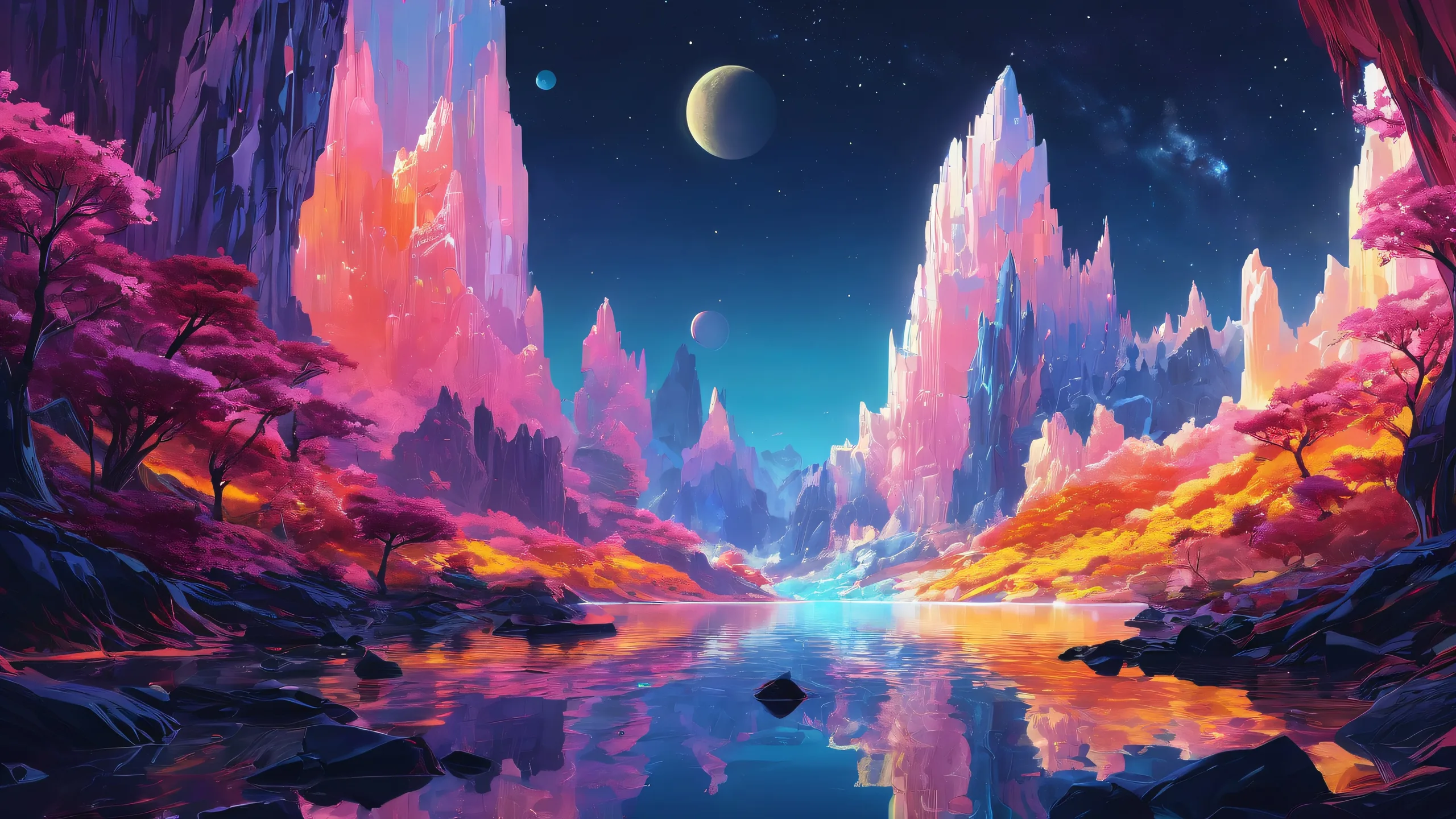 Ultra HD Ethereal Void Mastery Wallpaper A breathtaking desktop wallpaper of a pure void with radiant backgrounds, perfect for Desktop/PC use.