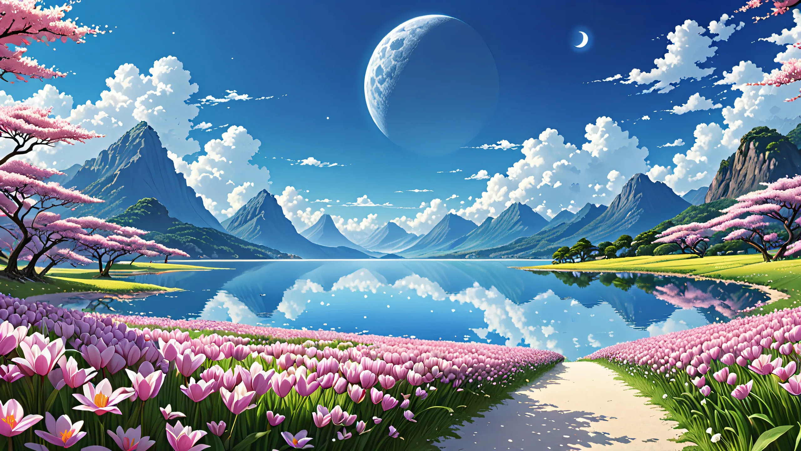 A serene and radiant desktop wallpaper of a pure void with extreme depth of field, suitable for PC or Desktop use.