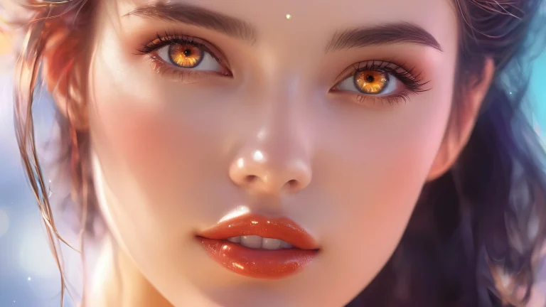 A serene and radiant desktop background of a female figure set against an extreme depth of field in a vast pure void, perfect for Desktop/PC use.